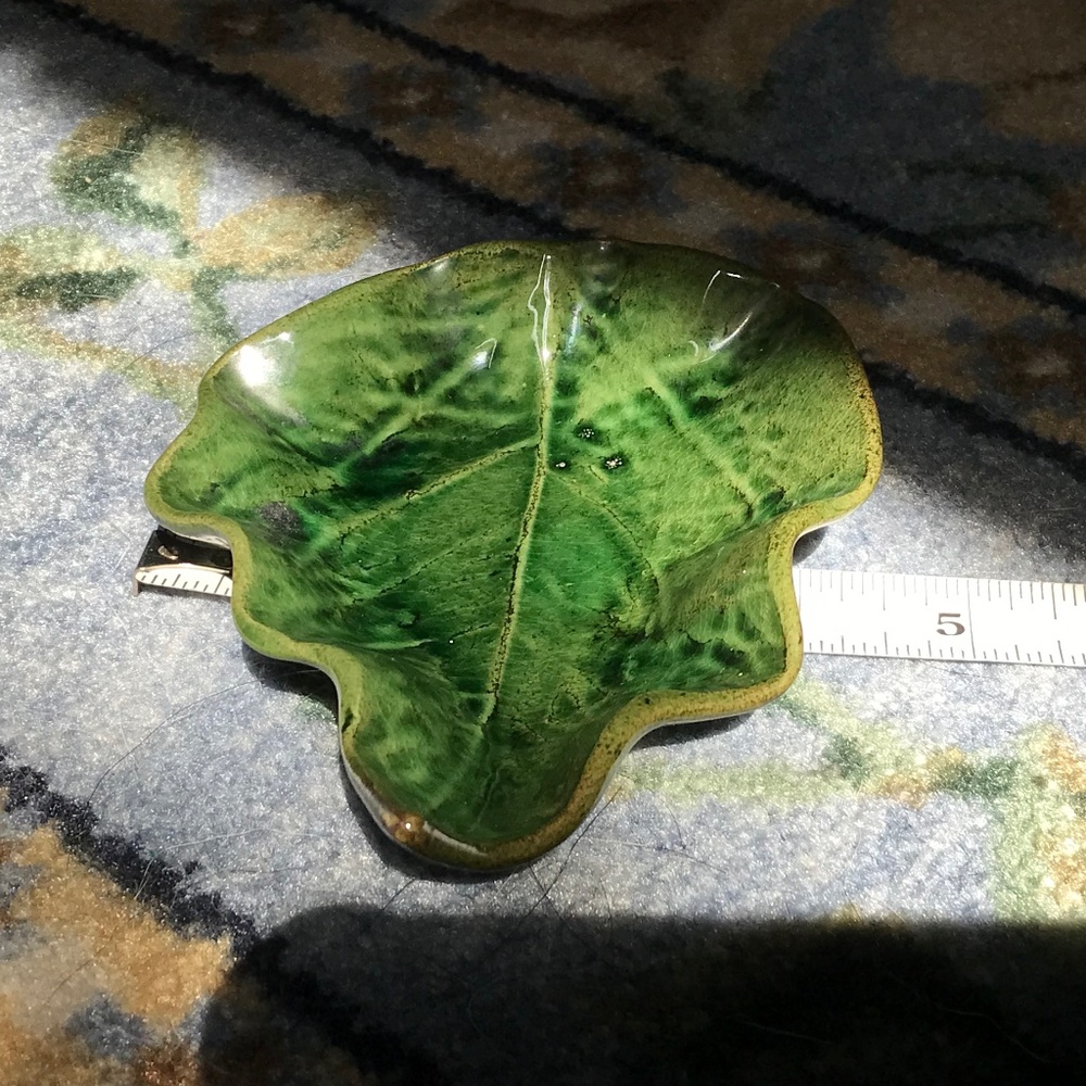 Hawaiian Potters Guild Handmade Hibiscus Leaf